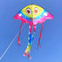 free shipping new smiling kites flying toys for children kites line professional winds kites for kids reel weifang kite factory