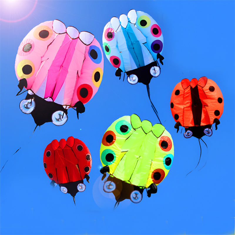 free shipping large ladybug 3D soft kite outdoor flying toys kites for adults vlieger kitesurf kite reel weifang kite factory