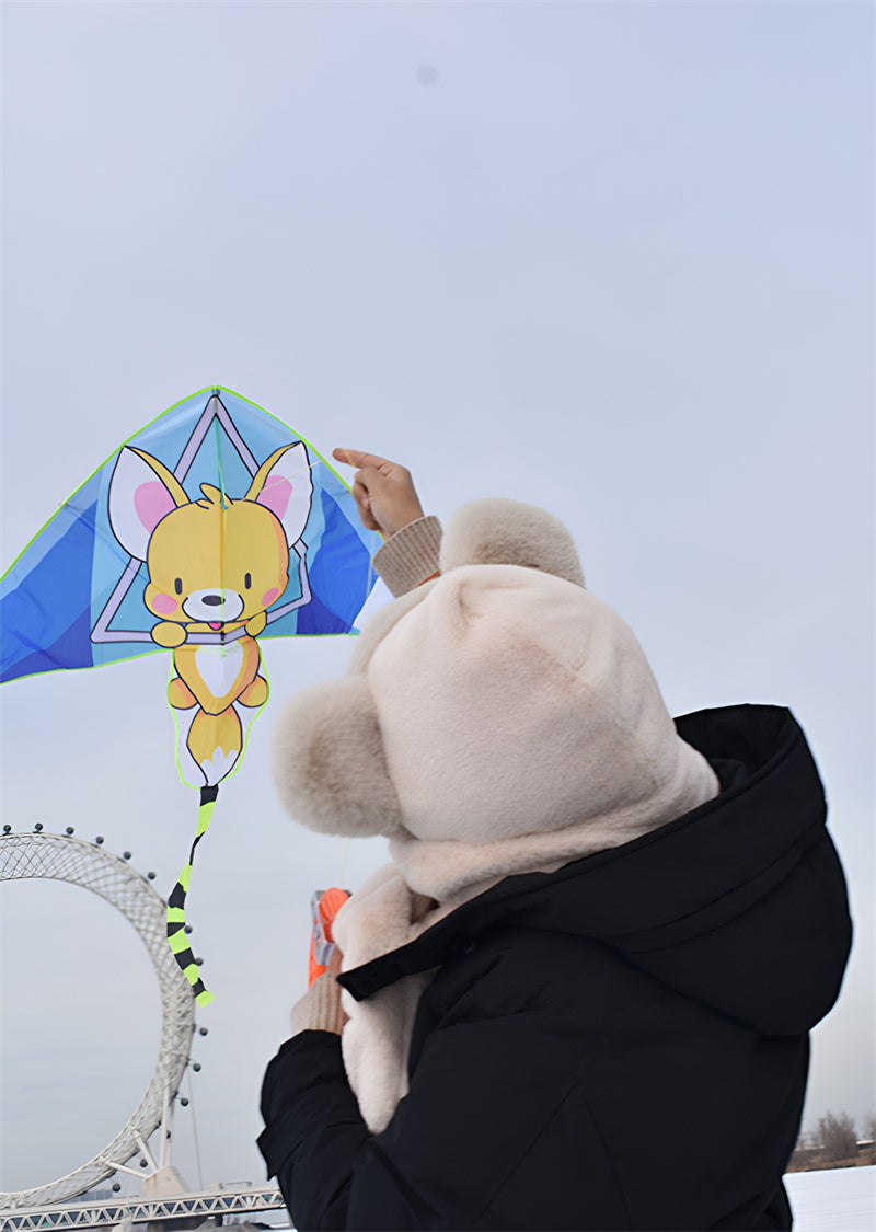 free shipping fox kite flying toys for children kites factory animal kites line cartoon kites koi rainbow high latawce toboganes