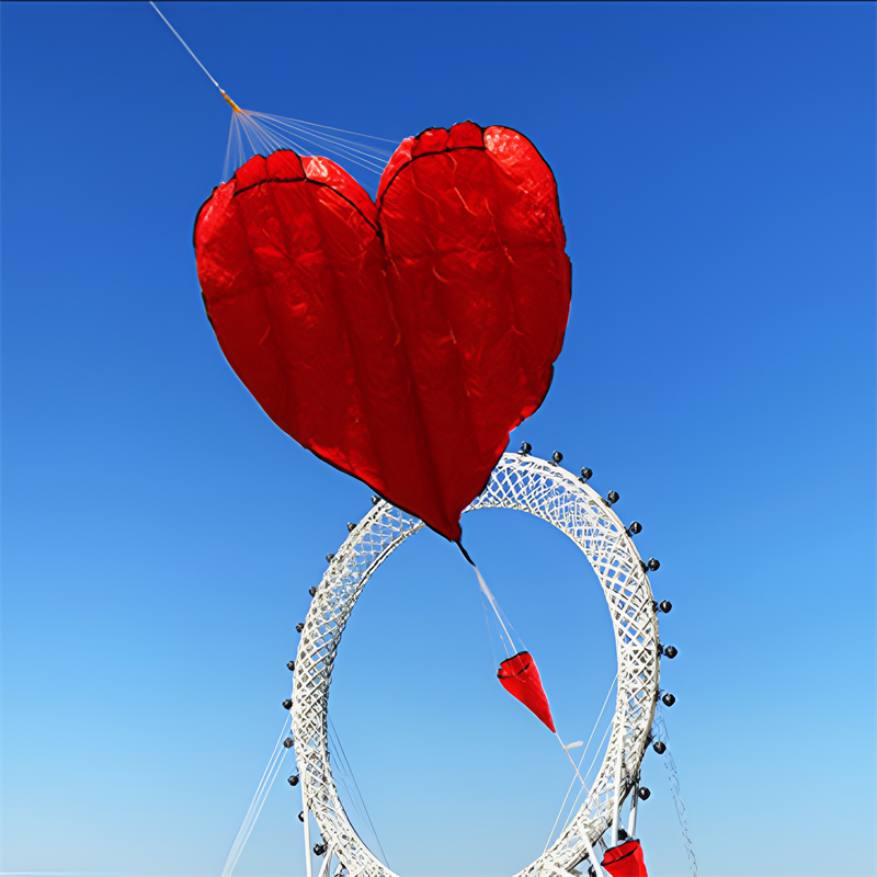 free shipping soft kites flying heart kites for adults kites and rays and lines love kites factory volantines paraglider fishing