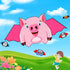Free shipping Devil series kite 1.5 meters children cartoon 2023 new breeze easy to fly Weifang kite