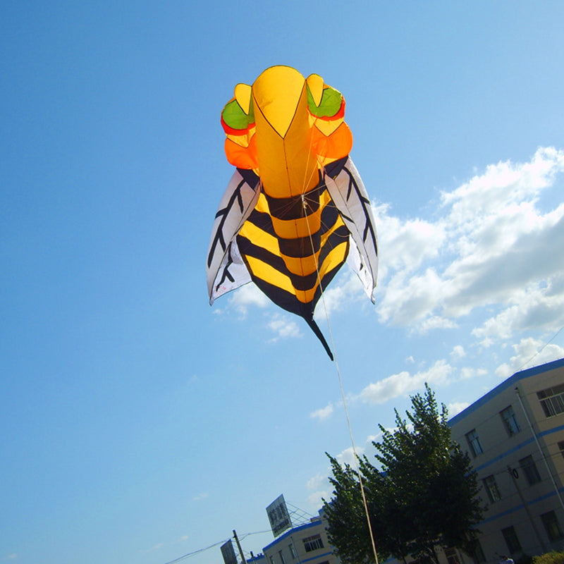 free shipping soft bee kite outdoor flying toy big kite weifang kite factory octopus kite for adults kite reel parachute arnes