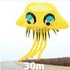 free shipping jellyfish kite flying outdoor toys adults kite reel cerf volant soft kite pendant show inflatable kites parachute
