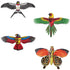 free shipping 2pcs/lot mini kites flying for children kite line 3d kite pocket kite for kids fishing rod dynamic wing PE kite