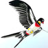 free shipping pole swallow kite mini kites flying for adults kite line 3d kite pocket kite for kids fishing rod dynamic wings
