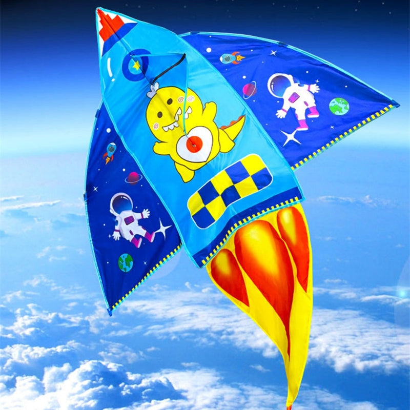 Free shipping Kite children special adult cartoon breeze easy to fly 2023 new net red rocket Chinese wind Weifang kite