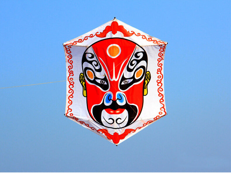 free shipping peking opera kite traditioal kites flying for adults kites parachute kites hexagonal kite better kites factory koi