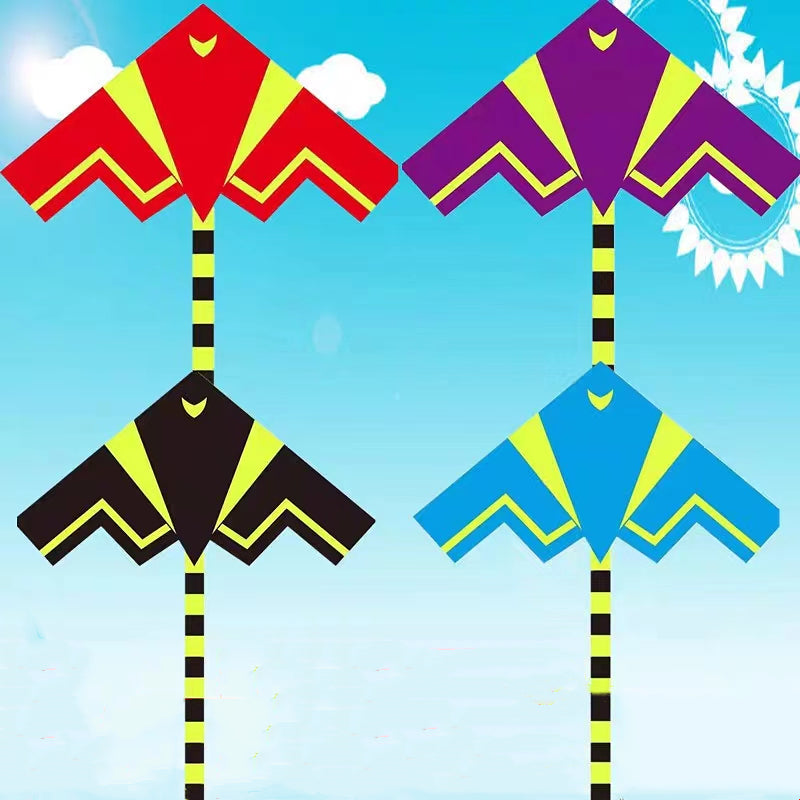 Free Shipping kids kites flying toys airplane kites string line power kite reel nylon toys flying kites illuminate delta kite