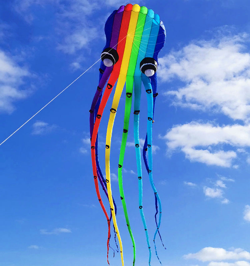 Free Shipping 23m octopus kites windsurfing flying papalotes for adults parachute garden toys sports large outdoor games Power