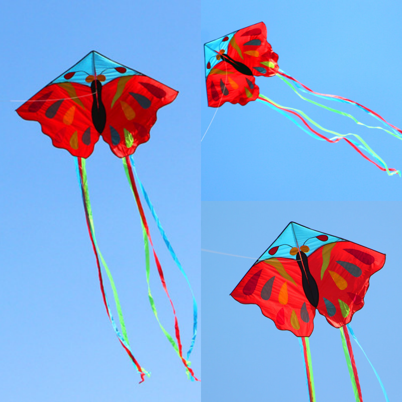 free shipping 220cm butterfly kites for adults kites string line professional winds kites reel parachute ikite factory weifang