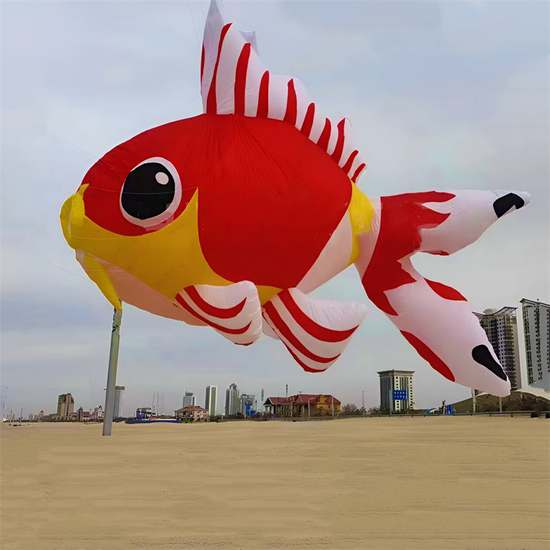 Free Shipping 5m large goldfish kites pendant inflatable alien kites factory papalotes koinobori cerf plane kite connector