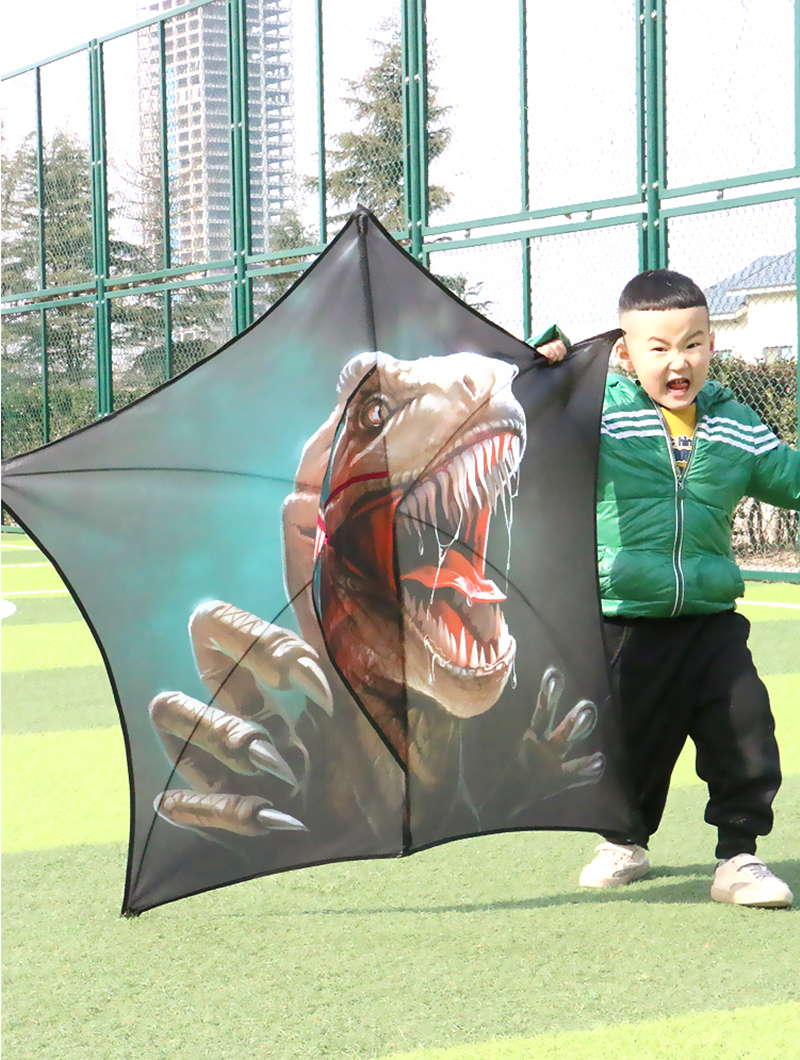 free shipping 3d kites dinosaur kites flying for children kites string line easy to fly outdoor toys beach kites weifang ikite