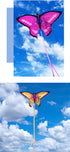 free shipping new butterfly kite flying toys for children kites and rays and lines wind kites line reel volantines Parachute