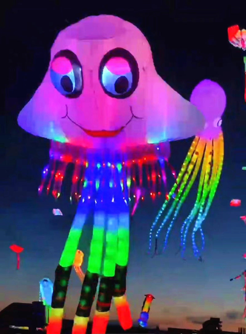 free shipping led trilobites kite for adults kite string line windsurfing papalote outdoor toys sport professional kite koi carp