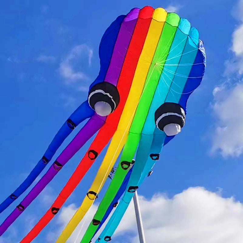 Free Shipping 23m octopus kites windsurfing flying papalotes for adults parachute garden toys sports large outdoor games Power