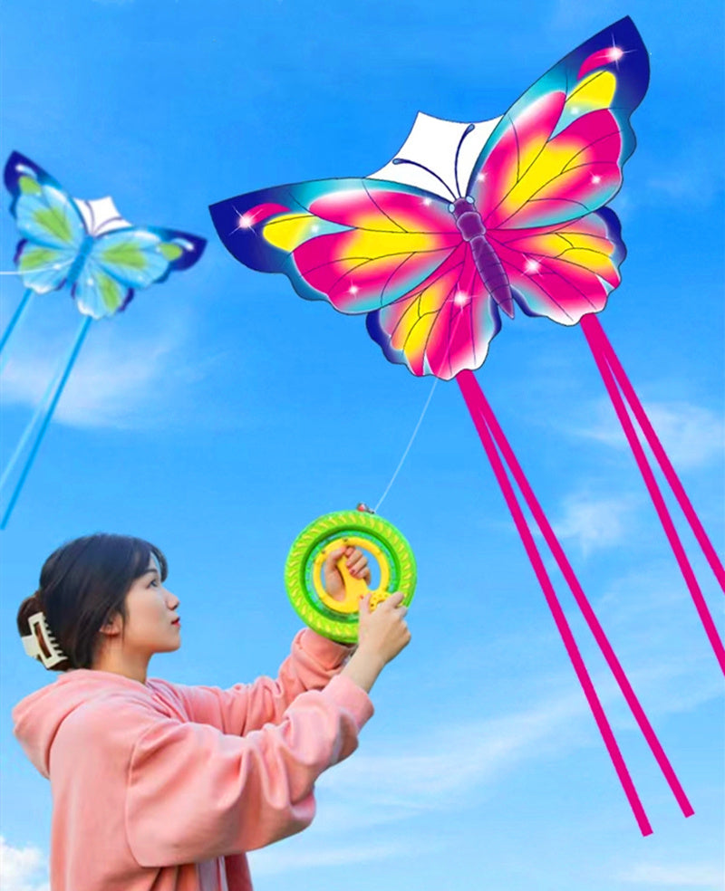 free shipping butterfly kites flying for kids kites nylon kites factory professional winds kites recreational reel flying fairy