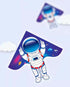 Free shipping astronauts kites flying toys for kids kites spaceman kites string line cosmonaut kites nylon kites factory