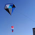 free shipping 3m blue diamond kite large soft kite flying for adults nylon kite windsocks walk in sky outdoor sport toy software