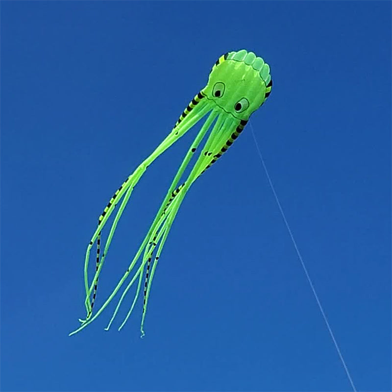 Free Shipping 13color Big Octopus Kite 8m Large Single Line Soft Inflatable Kite 30D Ripstop Polyester Fabric with Bag