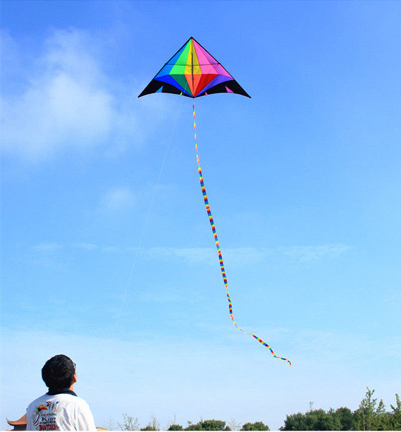free shipping large diamond kite flying adults kites delta kites factory Wind chimes beach kite line outdoor games weather vane