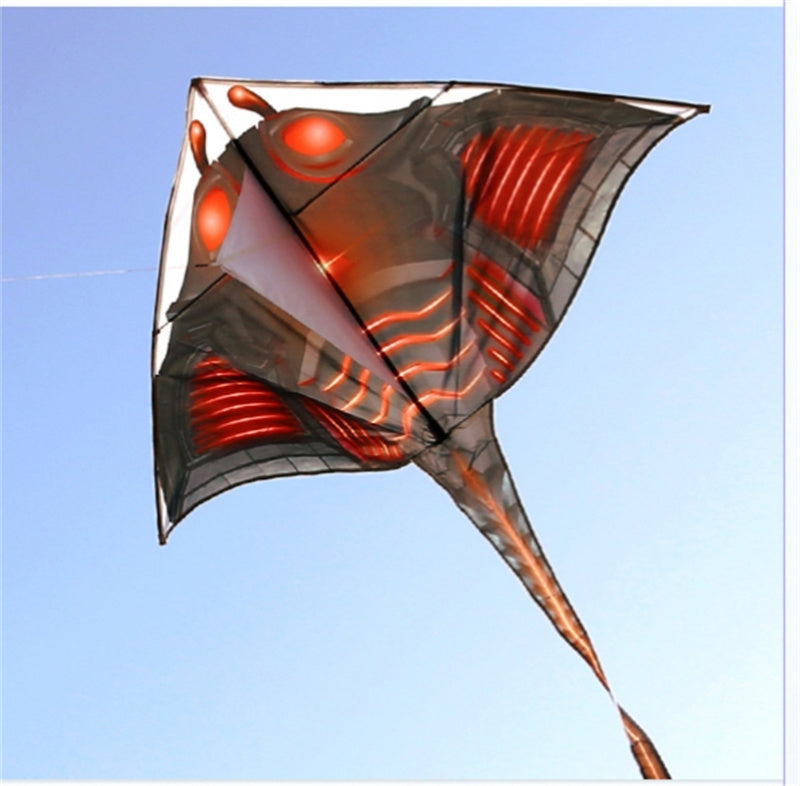 Free shipping 2023 new Weifang Devilfish large and small kites for children breeze easy to fly handheld line roulette for adults