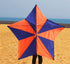 Free shipping Weifang kite new pentagram umbrella cloth carbon bar easy to fly large adult long tail anti-gale line wheel package delivery