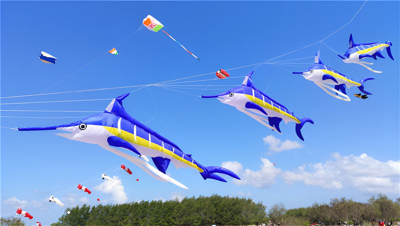free shipping Marlin fish kite flying soft kites for adults kite nylon inflatable kites outdoor kite pendant professional kite
