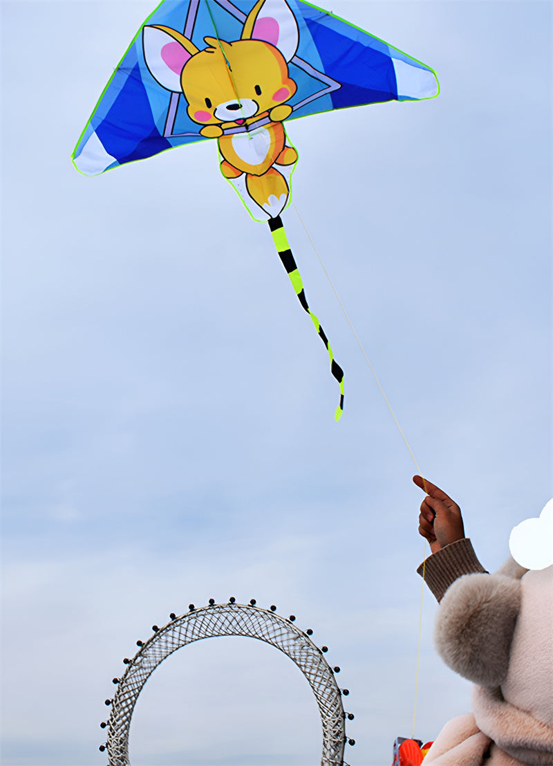 free shipping fox kite flying toys for children kites factory animal kites line cartoon kites koi rainbow high latawce toboganes