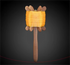 Free shipping Weifang traditional solid wood crutch children's small round spools of adult large-sized fly-receiving I-beam crutch