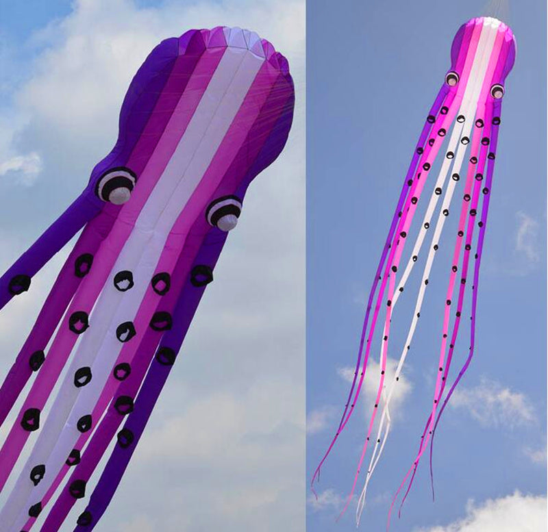 free shipping large octopus kite for adults soft kite professional kites factroy kiteboard power inflatable kites nylon wind air