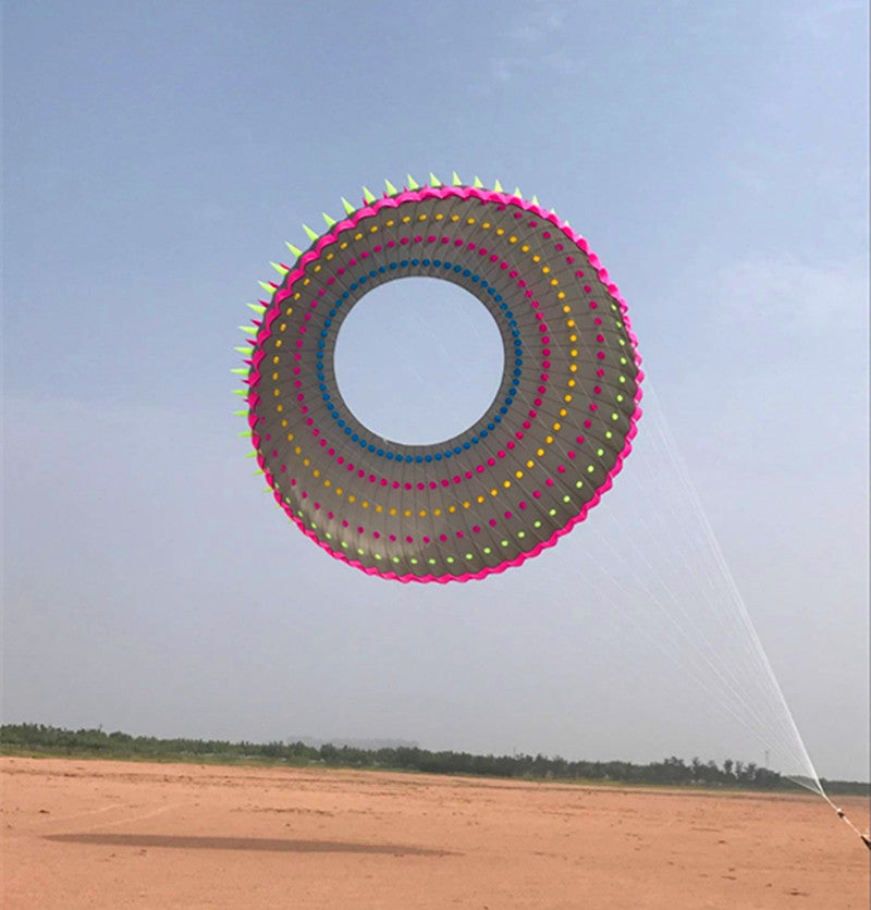 free shipping large ring outdoor toys adult kite flying rainbow kites dragon paragliding display kite factory ikite eagle bird