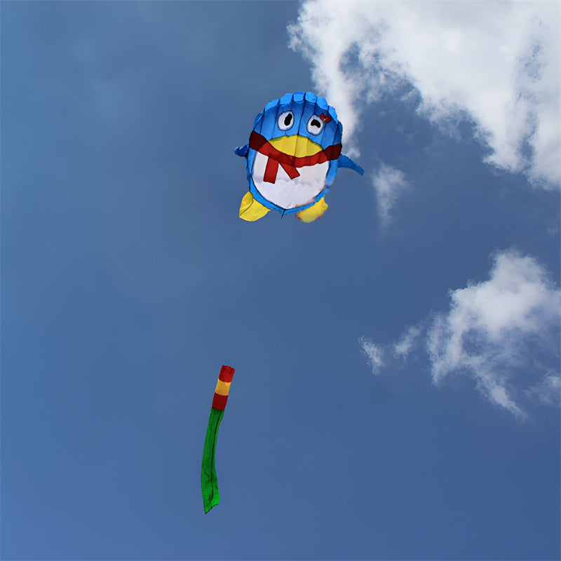 free shipping penguin kite flying soft kite weifang kite factory string walk in sky wind sock parachute kite prince kite sell