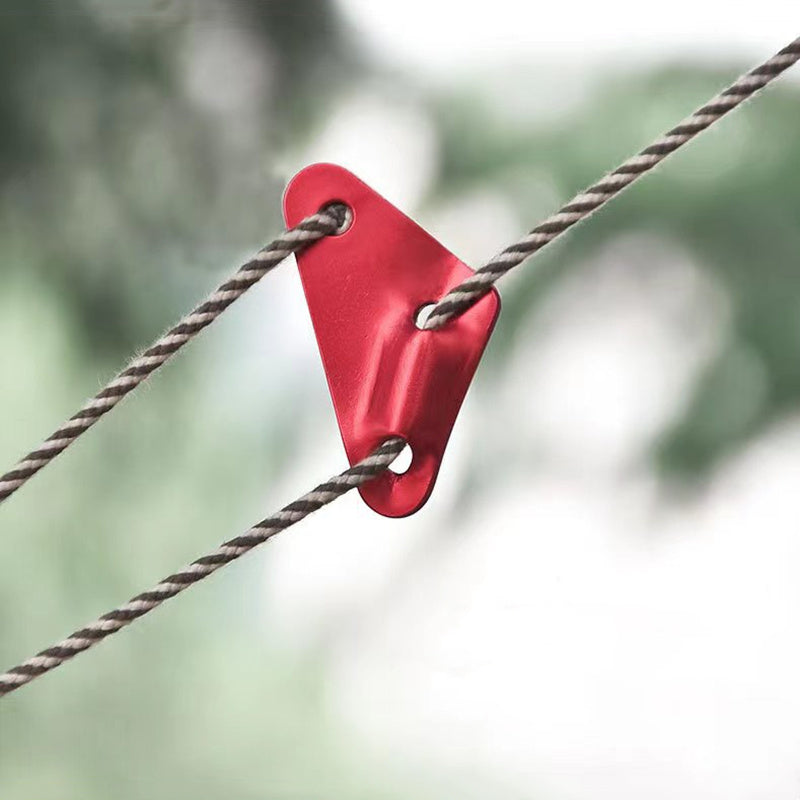 free shipping 5pcs/lot large kite accessories 8mm alloy Triangle Buckle Tent Canopy Air Rope Buckle adjustment buckle