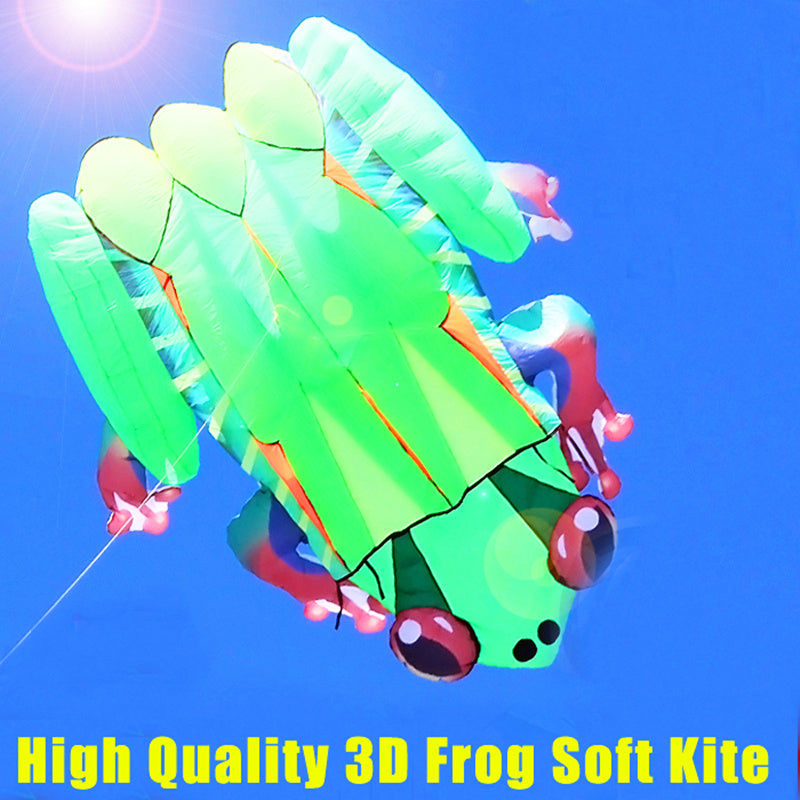 free shipping frog kite flying soft kite for adults kite line windsurf outdoor toys inflatable kite professional kite reel koi