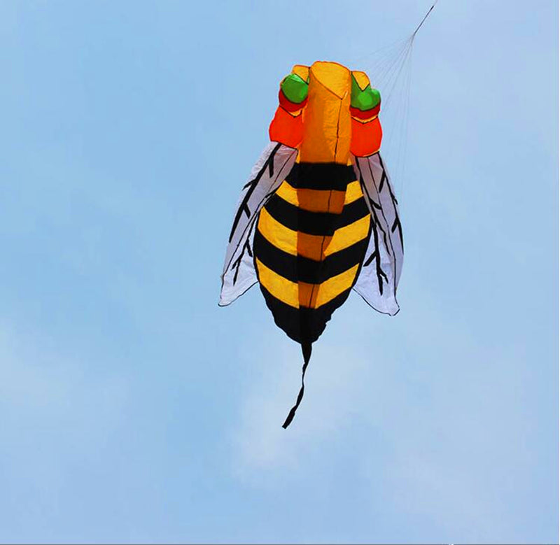 free shipping soft bee kite outdoor flying toy big kite weifang kite factory octopus kite for adults kite reel parachute arnes