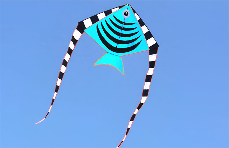 free shipping 10pcs fish kite factory wholesale outdoor flying toy kites for adults kids kite line nylon kite reel new toys