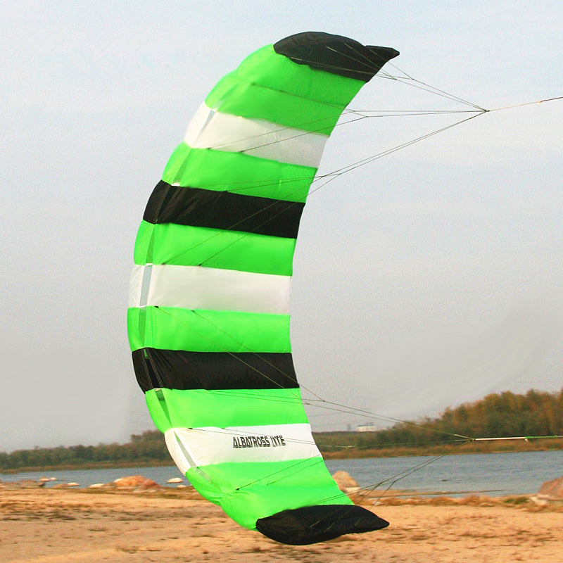 free shipping dual Line Stunt flying power Kite rainbow large soft kites for adults stingray kite ripstop nylon fabric kite reel