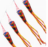 Free shipping Tassel wind tube hot cut process does not fly edge kaleidoscope colorful kite tail long tail 2023 new accessories