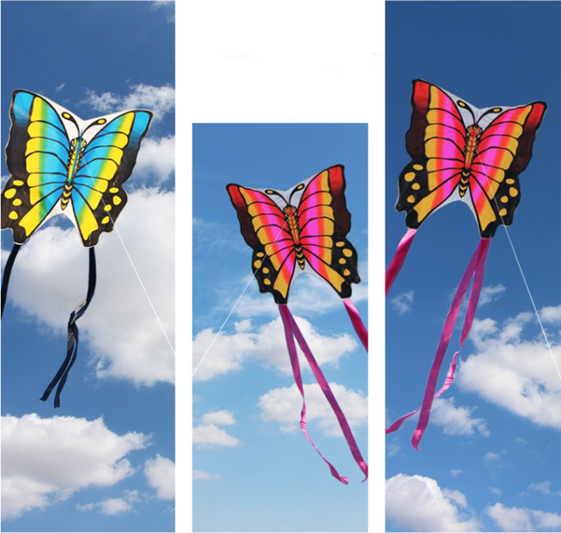 free shipping butterfly kites flying toys for children kites line nylon kites surf professional wind kites volantines child kite