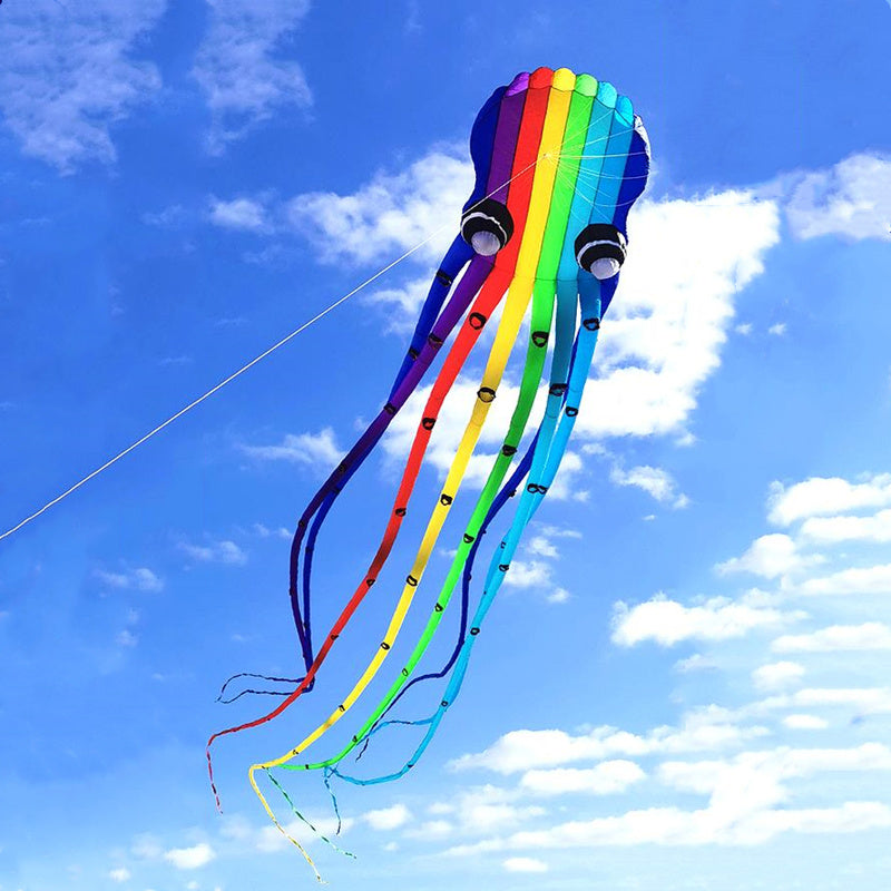 Free Shipping 23m octopus kites windsurfing flying papalotes for adults parachute garden toys sports large outdoor games Power