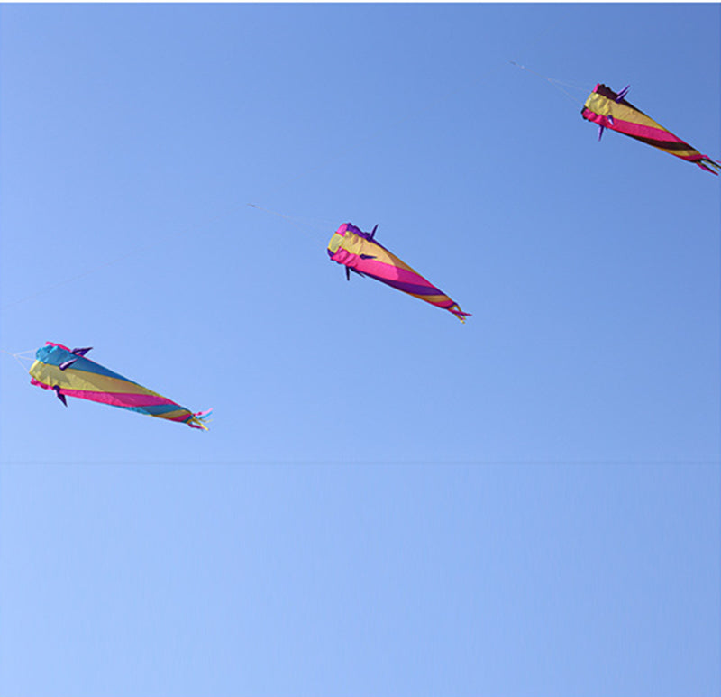 free shipping large kite windsocks kite tails ripstop nylon fabric inflatable kite accessories 3d kite pendant kite trilobites