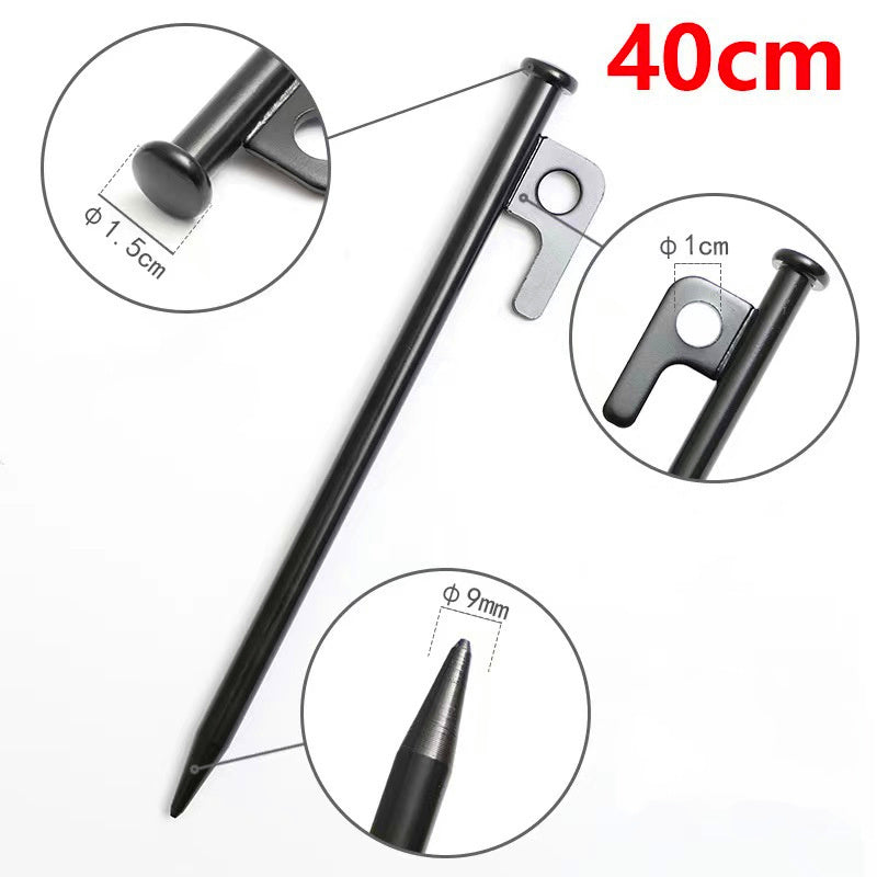 free shipping 5pcs nail 40cm Outdoor camping tent uses the earth nail thicken the Steel