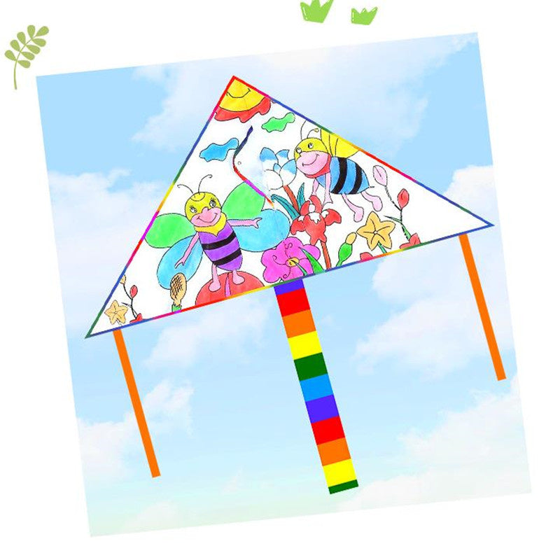 free shipping diy kite blank kite line ripstop nylon fabric kite factory painting kite diamond kites for children kites toys koi