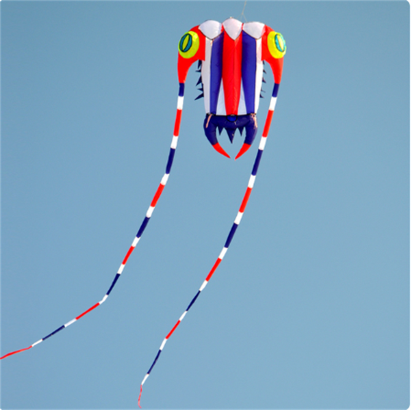 Free Shipping 16sqm Huge Trilobite Kite Pilot Lifter Line Laundry Soft Inflatable Show Kite for Kite Festival 30D Ripstop Nylon with Bag