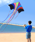 free shipping large rainbow flying kite breeze easy to fly Chinese wind outdoor toys for adults rainbow