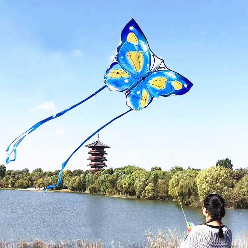 free shipping butterfly kites flying for kids kites nylon kites factory professional winds kites recreational reel flying fairy