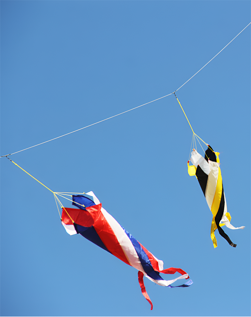free shipping giant kites windsocks rainbow high tails weifang kites pendant kites accessories sports entertainment rabiolas