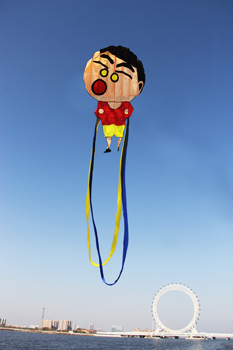 Free shipping giant soft kites flying children kites toys with handle line nylon kites factory children's comet bolator fishing