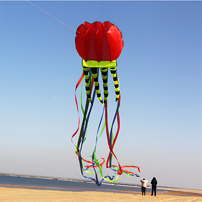 free shipping 8m jellyfish kites flying for adults kites line nylon kites factory professional paragliding inflatable show kites