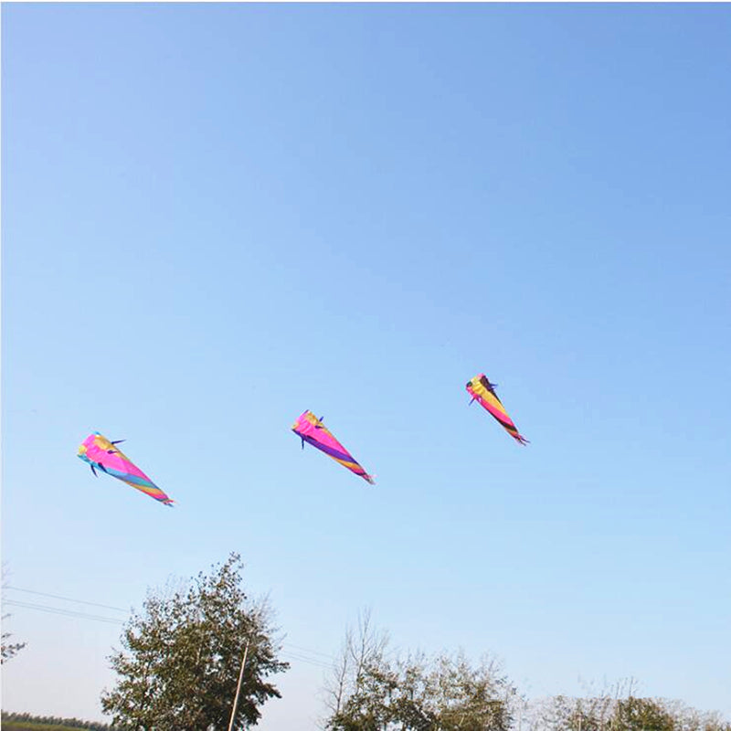 free shipping large kite windsocks kite tails ripstop nylon fabric inflatable kite accessories 3d kite pendant kite trilobites